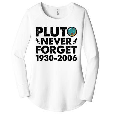 Never Forget Pluto T Women's Perfect Tri Tunic Long Sleeve Shirt