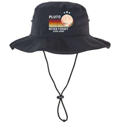 Never Forget Pluto, Retro Style Funny Space Legacy Cool Fit Booney Bucket Hat