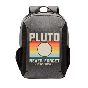 Never Forget Pluto Funny Retro Style Vector Backpack