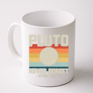 Never Forget Pluto Funny Retro Style Coffee Mug