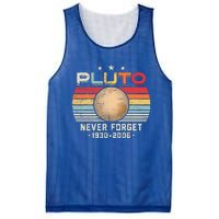 Never Forget Pluto Retro Funny Science Space Mesh Reversible Basketball Jersey Tank