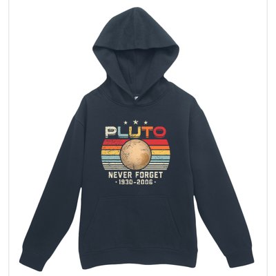 Never Forget Pluto Retro Funny Science Space Urban Pullover Hoodie