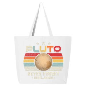 Never Forget Pluto Retro Funny Science Space 25L Jumbo Tote