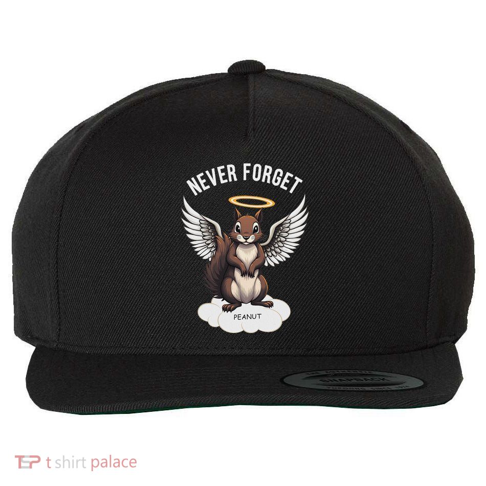 Never Forget Peanut The Squirrel Peanut Squirrel Wool Snapback Cap