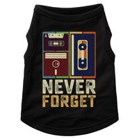 Never Forget Retro Vintage Cool 80s 90s Funny Geeky Nerdy Doggie Tank
