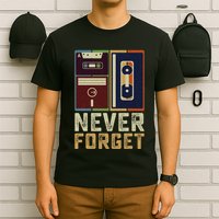 Never Forget Retro Vintage Cool 80s 90s Funny Geeky Nerdy T-Shirt