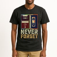 Never Forget Retro Vintage Cool 80s 90s Funny Geeky Nerdy Tall T-Shirt