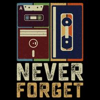 Never Forget Retro Vintage Cool 80s 90s Funny Geeky Nerdy Backpack