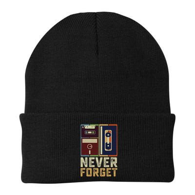 Never Forget Retro Vintage Cool 80s 90s Funny Geeky Nerdy Beanie