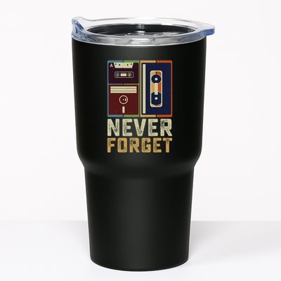 Never Forget Retro Vintage Cool 80s 90s Funny Geeky Nerdy Tumbler