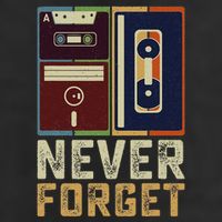 Never Forget Retro Vintage Cool 80s 90s Funny Geeky Nerdy Trucker Hat