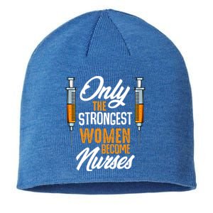 Nurse Funny Recover Nursing Care Profession Health Medical Gift Sustainable Beanie