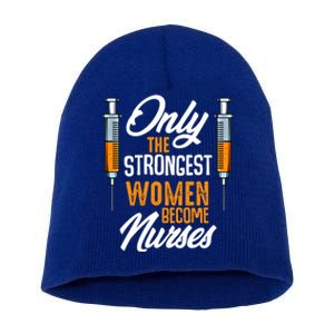 Nurse Funny Recover Nursing Care Profession Health Medical Gift Short Acrylic Beanie