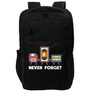 Never Forget Retro 90s Technology Music Throwback Impact Tech Backpack