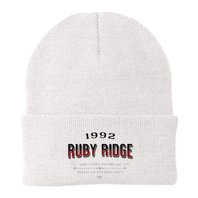 Never Forget Ruby Ridge When Tyranny Becomes Law Knit Cap Winter Beanie
