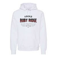 Never Forget Ruby Ridge When Tyranny Becomes Law Premium Hoodie