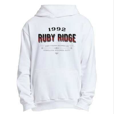 Never Forget Ruby Ridge When Tyranny Becomes Law Urban Pullover Hoodie