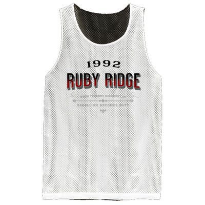 Never Forget Ruby Ridge When Tyranny Becomes Law Mesh Reversible Basketball Jersey Tank