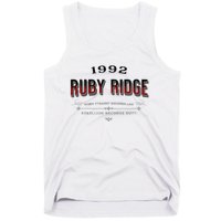 Never Forget Ruby Ridge When Tyranny Becomes Law Tank Top