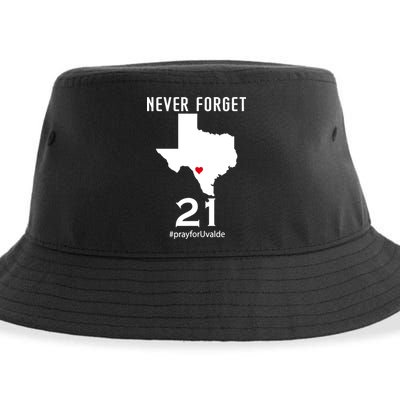 Never Forget Robb Elementary School Texas Pray For Uvalde Sustainable Bucket Hat
