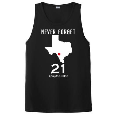 Never Forget Robb Elementary School Texas Pray For Uvalde PosiCharge Competitor Tank