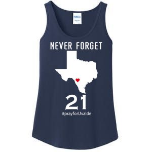 Never Forget Robb Elementary School Texas Pray For Uvalde Ladies Essential Tank