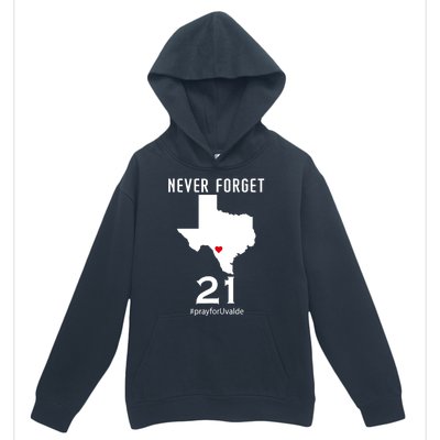 Never Forget Robb Elementary School Texas Pray For Uvalde Urban Pullover Hoodie