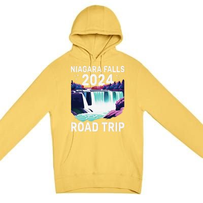 Niagara Falls Road Trip 2024 Summer Vacation Niagara Premium Pullover Hoodie