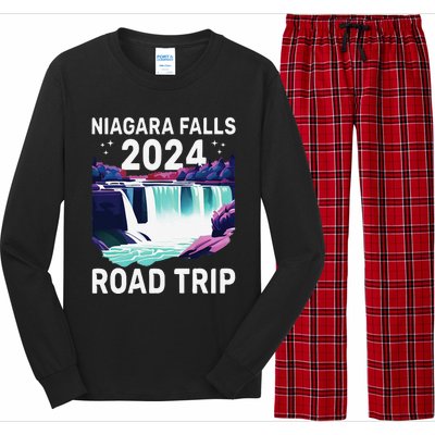 Niagara Falls Road Trip 2024 Summer Vacation Niagara Long Sleeve Pajama Set