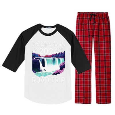 Niagara Falls Road Trip 2024 Summer Vacation Niagara Raglan Sleeve Pajama Set