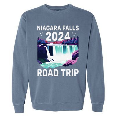 Niagara Falls Road Trip 2024 Summer Vacation Niagara Garment-Dyed Sweatshirt