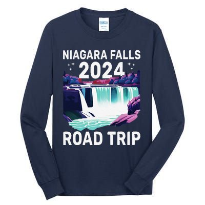 Niagara Falls Road Trip 2024 Summer Vacation Niagara Tall Long Sleeve T-Shirt