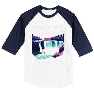 Niagara Falls Road Trip 2024 Summer Vacation Niagara Baseball Sleeve Shirt