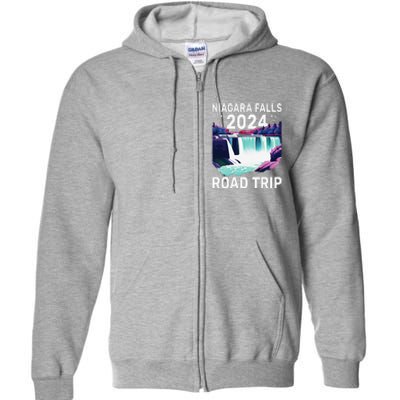 Niagara Falls Road Trip 2024 Summer Vacation Niagara Full Zip Hoodie