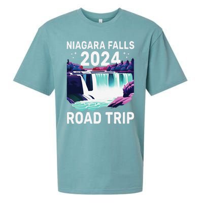 Niagara Falls Road Trip 2024 Summer Vacation Niagara Sueded Cloud Jersey T-Shirt