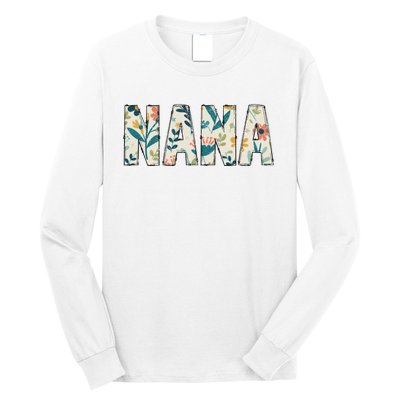 Nana Floral Retro Long Sleeve Shirt