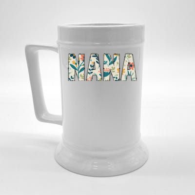 Nana Floral Retro Beer Stein