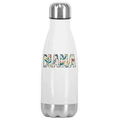 Nana Floral Retro Stainless Steel Insulated Water Bottle