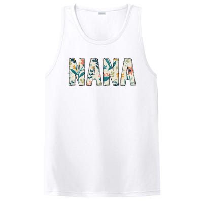 Nana Floral Retro PosiCharge Competitor Tank