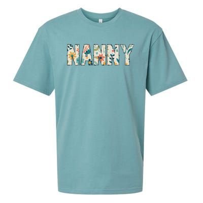 Nanny Floral Retro Sueded Cloud Jersey T-Shirt