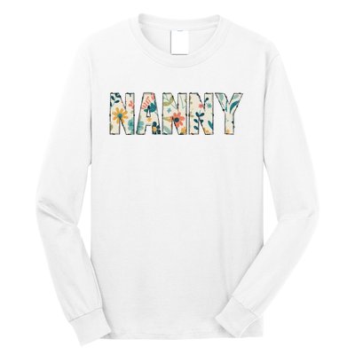 Nanny Floral Retro Long Sleeve Shirt