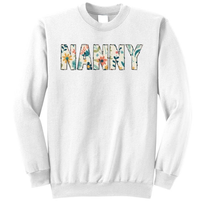 Nanny Floral Retro Sweatshirt