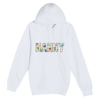 Nanny Floral Retro Premium Pullover Hoodie