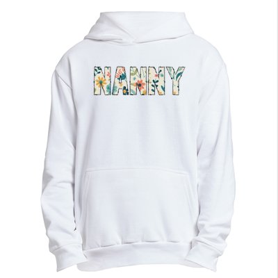 Nanny Floral Retro Urban Pullover Hoodie