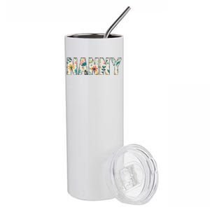 Nanny Floral Retro Stainless Steel Tumbler