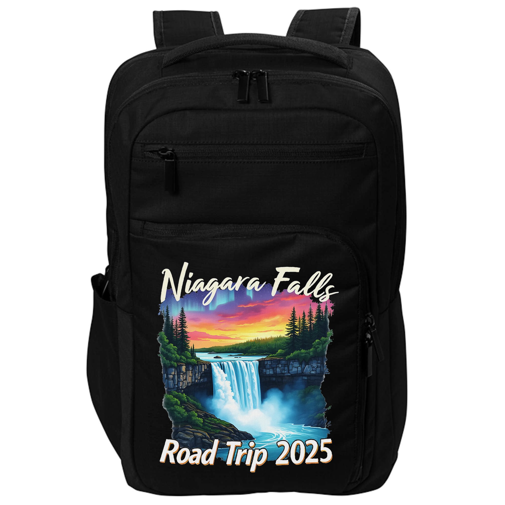 Niagara Falls Road Trip Family Vacation Trip Impact Tech Backpack