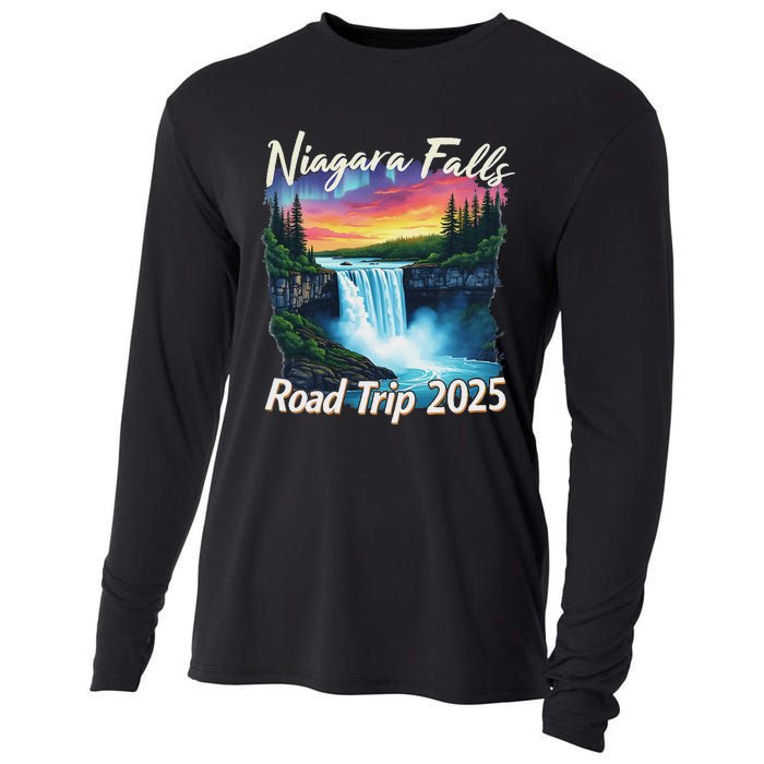 Niagara Falls Road Trip Family Vacation Trip Cooling Performance Long Sleeve Crew