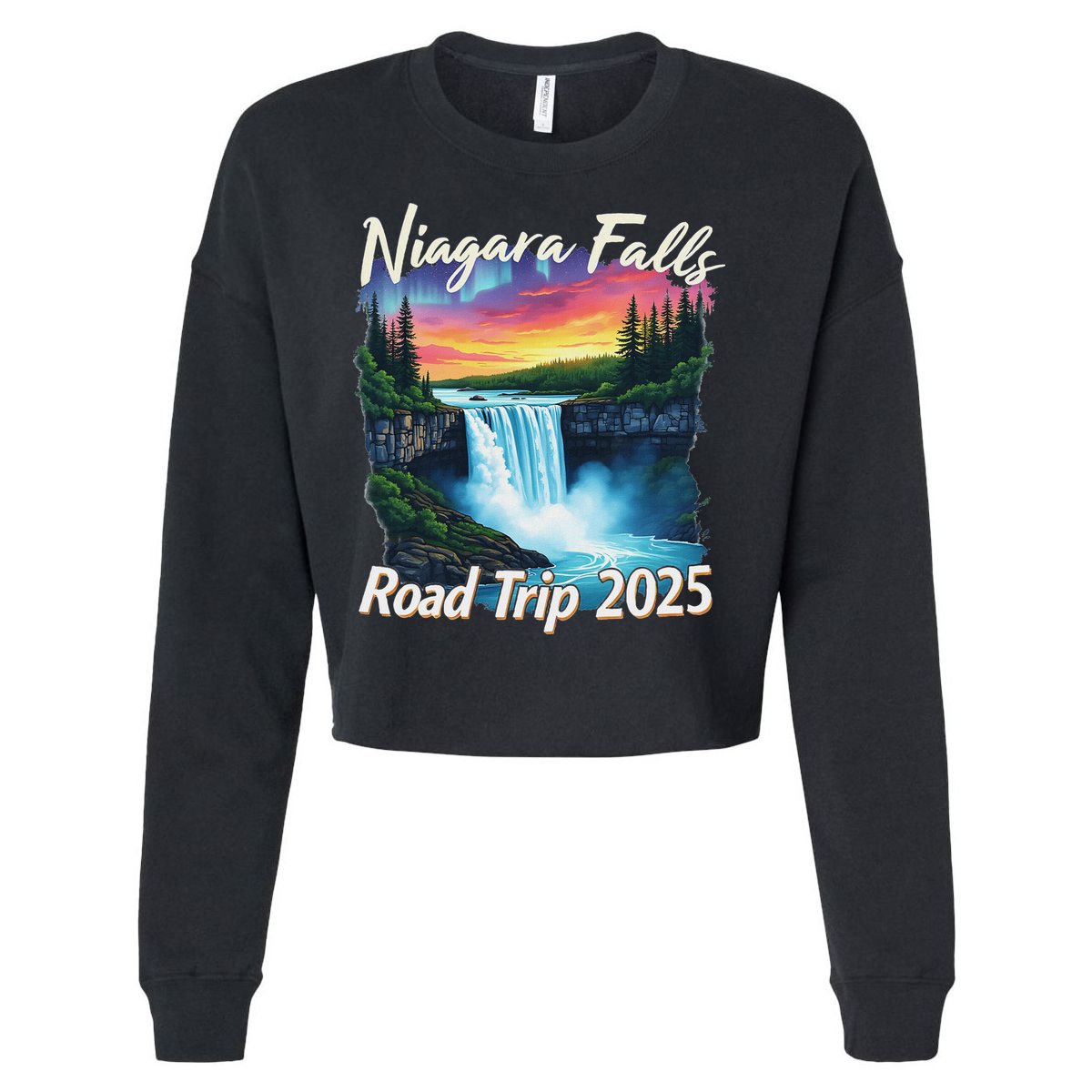 Niagara Falls Road Trip Family Vacation Trip Cropped Pullover Crew