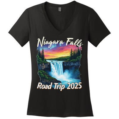 Niagara Falls Road Trip Family Vacation Trip Women's V-Neck T-Shirt