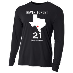 Never Forget Robb Elementary School Texas Pray For Uvalde Cooling Performance Long Sleeve Crew